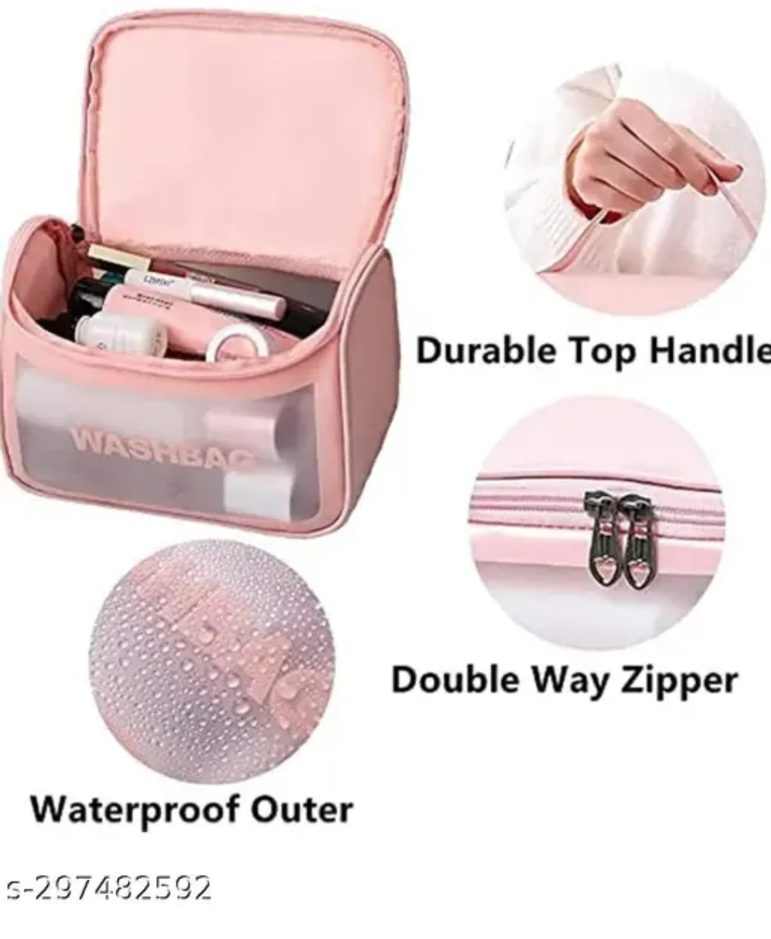 Travel transparent cosmetic makeup Pouch Toiletry Bag